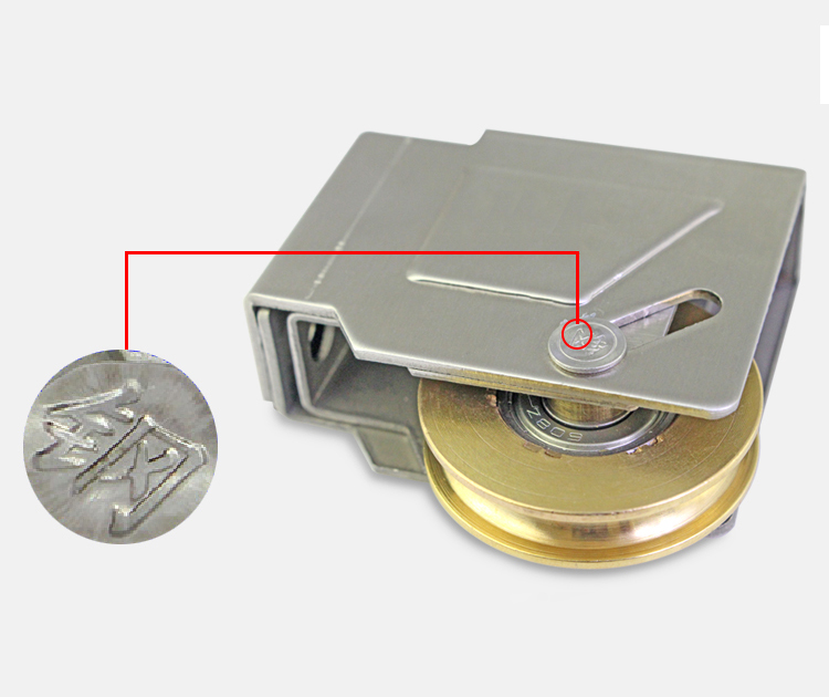 90-Type Sliding Door Plastic Steel Window Pulley Aluminum Alloy Windows Brass Wheel Muted Roller House Hardware