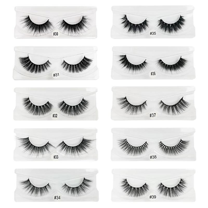 15mm Lashes Wholesale 3D Mink Eyelashes Custom Private Label Natural Fluffy False Eyelash Extensions Full Strip Lashes Makeup Mink Lashes