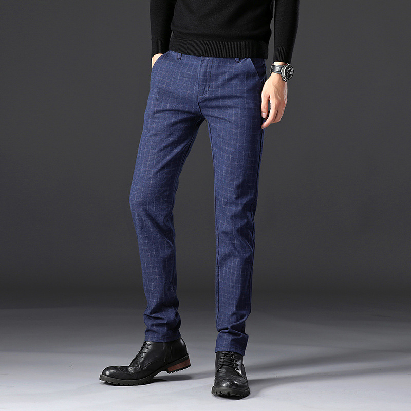 2020 New spring High Quality Cotton Men Pants Straight Long Classic Business Casual Trousers Full pant Male Fashion Length Mid, Black 
2020 New spring High Quality Cotton Men Pants Straight Long Classic Business Casual Trousers Full pant Male Fashion Length Mid, Black