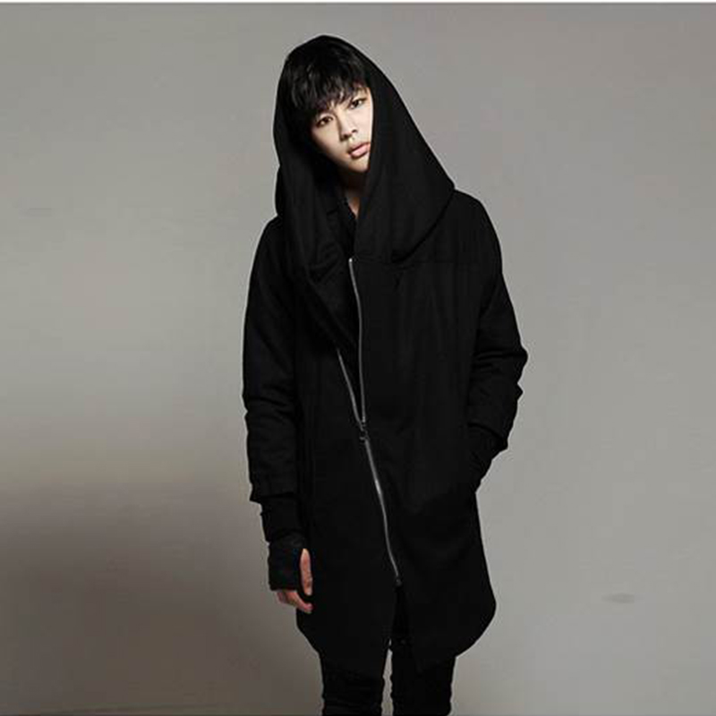 Spring new wave men' long section diagonal zipper hooded gloves woolen coat men' large size big hat coat, Black
Spring new wave men' long section diagonal zipper hooded gloves woolen coat men' large size big hat coat, Black