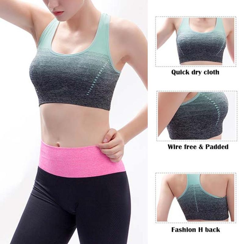 1 PCS Women Sports Top For Fitness Yoga Running Seamless Quick Dry Padded Sport Bra Top Sports Bras Gradient High Stretch
1 PCS Women Sports Top For Fitness Yoga Running Seamless Quick Dry Padded Sport Bra Top Sports Bras Gradient High Stretch