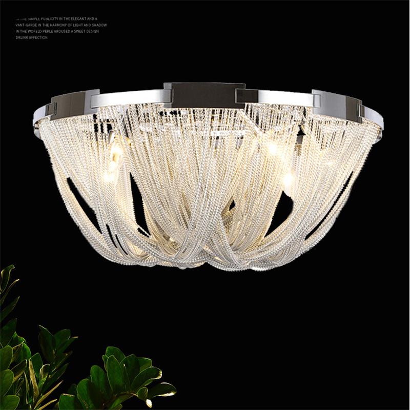 LED E14 pendant lighting Aluminum Chain Tassel Gold Silver flush mount dining room light ceiling lamp for Living room
LED E14 pendant lighting Aluminum Chain Tassel Gold Silver flush mount dining room light ceiling lamp for Living room
