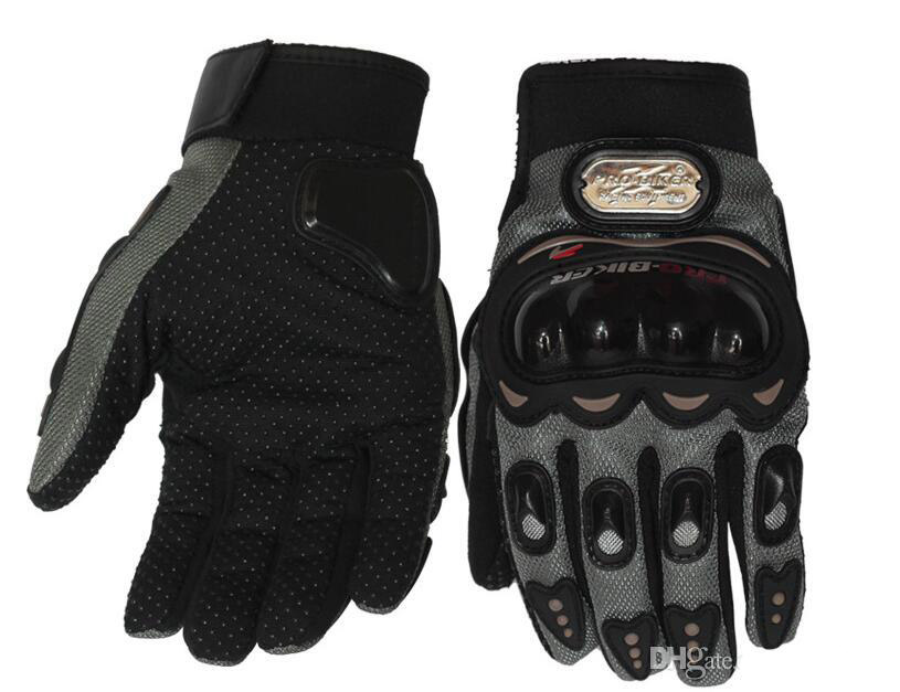 Biker Motorcycle Gloves Antiskid Hand Protection moto Cycling Motocross gloves Racing Armored Glove 3 COLOR