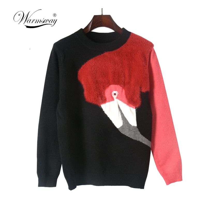 Autumn Winter Luxury Runway Fashion Knitted Sweaters Flamingo 3D Plush Pullovers Patchwork Jumper women Jersey C-098 V191202, Black
Autumn Winter Luxury Runway Fashion Knitted Sweaters Flamingo 3D Plush Pullovers Patchwork Jumper women Jersey C-098 V191202, Black