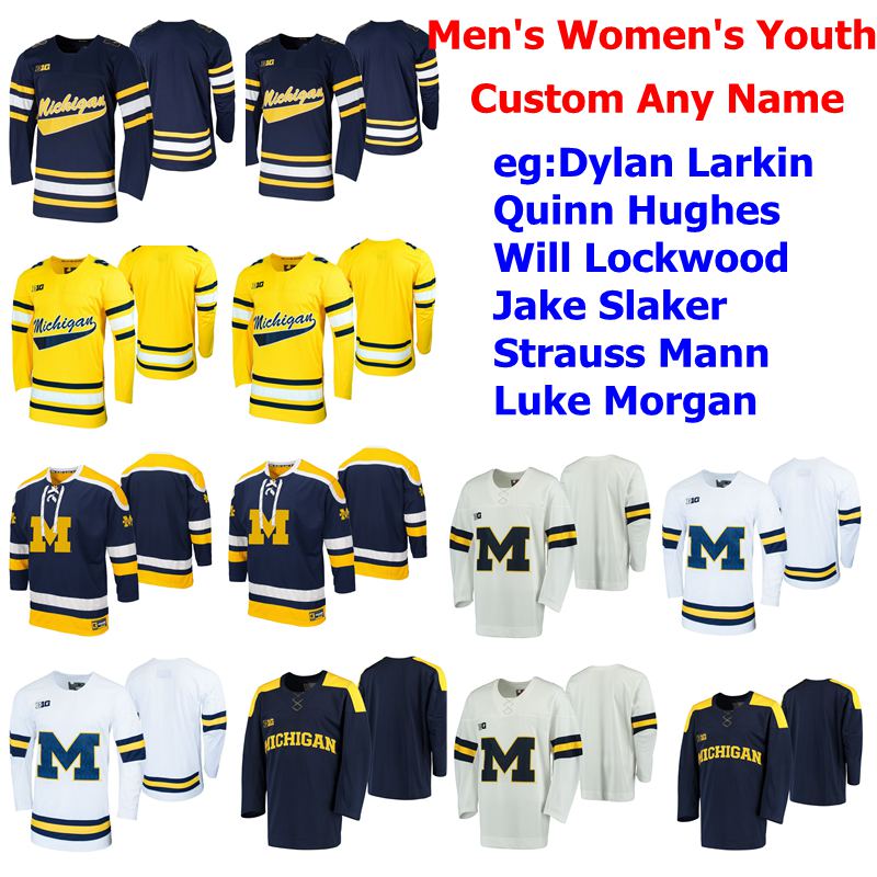 Michigan Wolverines Jerseys Mens Dylan Larkin Jersey Quinn Hughes Will Lockwood Slaker Strauss Mann College Hockey Jerseys Custom Stitched, Youth navy
Michigan Wolverines Jerseys Mens Dylan Larkin Jersey Quinn Hughes Will Lockwood Slaker Strauss Mann College Hockey Jerseys Custom Stitched, Youth navy
