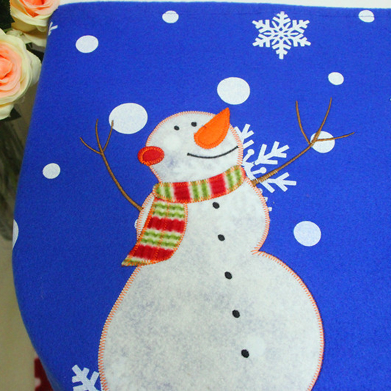 3 Pcs Washroom Toilet Seat Cover Rug Christmas Bathroom Set Home Decorations New
