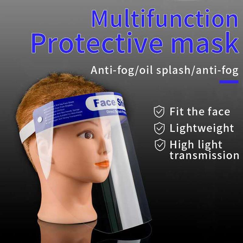 In Stock Adjustable Anti-fog Dental Full Face Shield Plastic Visors Film Anti Saliva Protective Film Replaceable