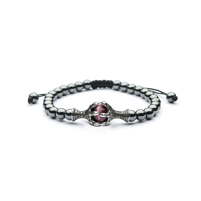 Handmade Weaving Natural Stone Beads Lace-up Bracelets Dragon Claw Healing Crystal Hologram Bracelets For Men
Handmade Weaving Natural Stone Beads Lace-up Bracelets Dragon Claw Healing Crystal Hologram Bracelets For Men