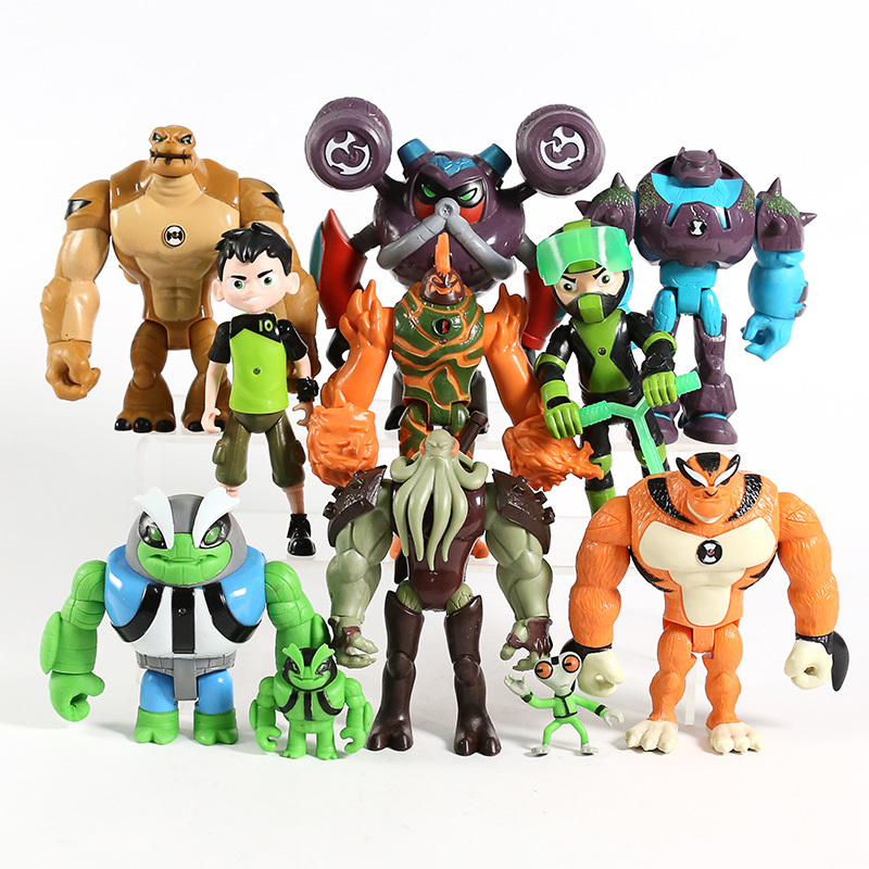 11pcs/set Ben 10 Ben Tennyson Grey Matter Heatblast Humongousaur Rath Vilgax PVC Action Figures Kids Toys Gifts T200106, 11pc s
11pcs/set Ben 10 Ben Tennyson Grey Matter Heatblast Humongousaur Rath Vilgax PVC Action Figures Kids Toys Gifts T200106, 11pc s