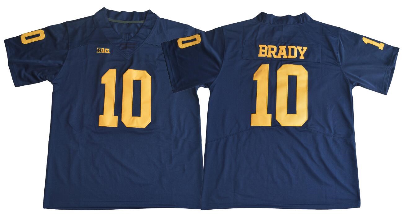 ncaa michigan wolverines #10 tom brady #2 charles woodson jersey navy blue stitched college football jersey, Black
ncaa michigan wolverines #10 tom brady #2 charles woodson jersey navy blue stitched college football jersey, Black