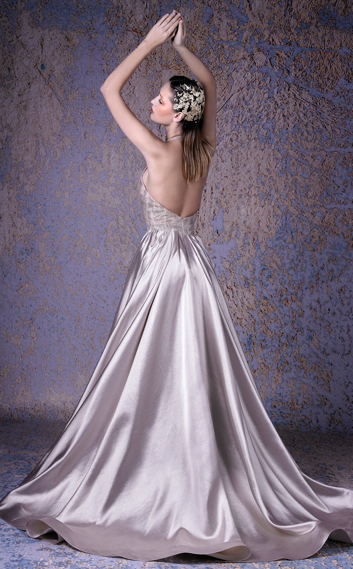 Split Mermaid Evening Dresses With Detachable Train Satin Sweep Train Deep V Neck Backless Prom Dress Bling Sequins Formal Party Gowns