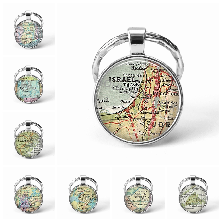 Newest Metal Key Chains Handmade Vintage Israel World Map Earth Geography Key Chain Glass Dome Keychains For Men Women Gift
Newest Metal Key Chains Handmade Vintage Israel World Map Earth Geography Key Chain Glass Dome Keychains For Men Women Gift