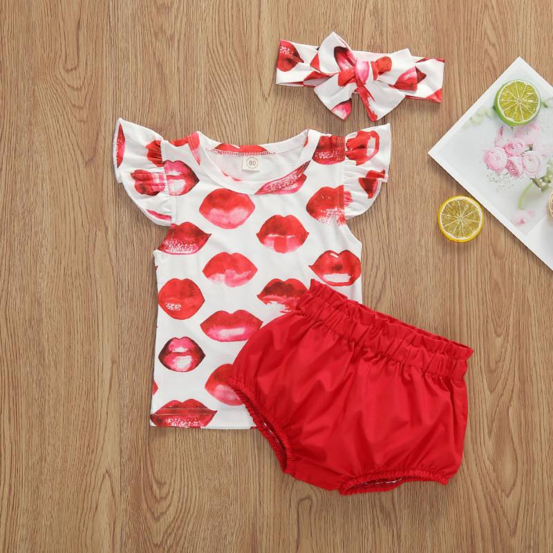 Newborn Baby Girl Clothes Summer Red Lips Print Sets 3Pcs Cute Baby Girl Outfits Sleeve T-shirt+Red Shorts+Bow Hair 0-18M
Newborn Baby Girl Clothes Summer Red Lips Print Sets 3Pcs Cute Baby Girl Outfits Sleeve T-shirt+Red Shorts+Bow Hair 0-18M