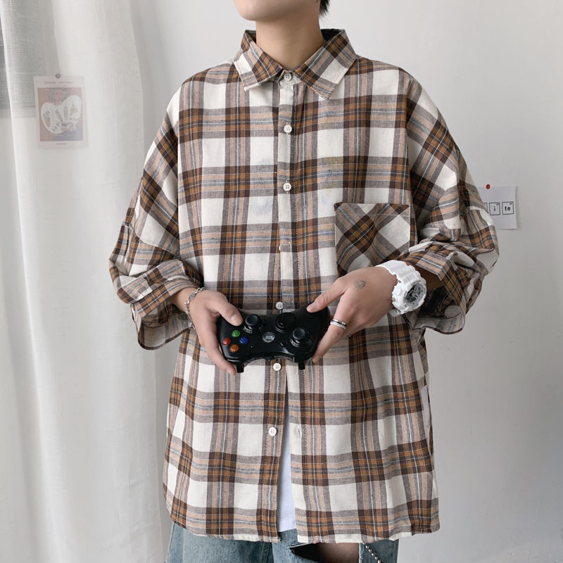 2020 Spring And Summer New Youth Popular Men's Loose Lattice Seven-point Sleeve Shirt Fashion Casual Wild Shirt Jacket, Blue
2020 Spring And Summer New Youth Popular Men's Loose Lattice Seven-point Sleeve Shirt Fashion Casual Wild Shirt Jacket, Blue