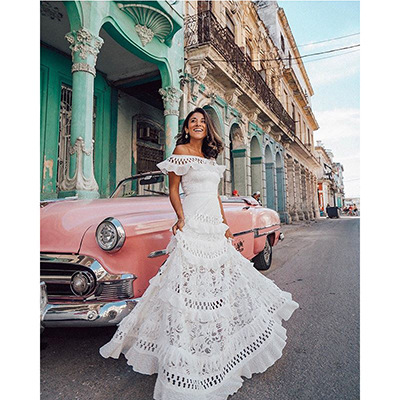2019 Shoulder Hollow Lace Dress, White
2019 Shoulder Hollow Lace Dress, White