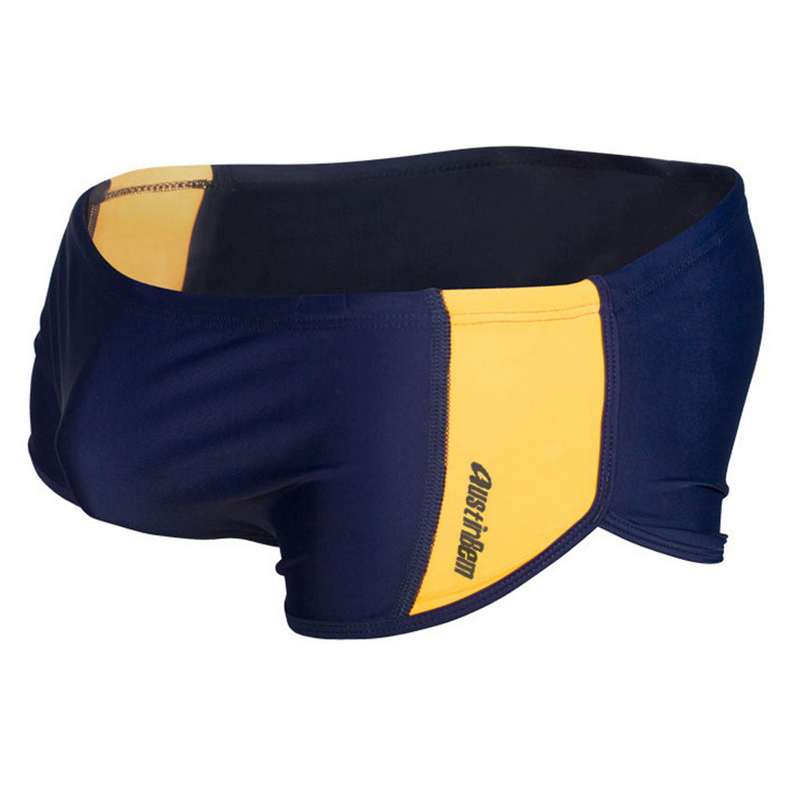 Men Swimsuit Breathable Swimwear Drawstring Waistband Beachwear Quick Dry Elastic Swim Trunks Black Blue Red Swim Briefs S-XL 220505