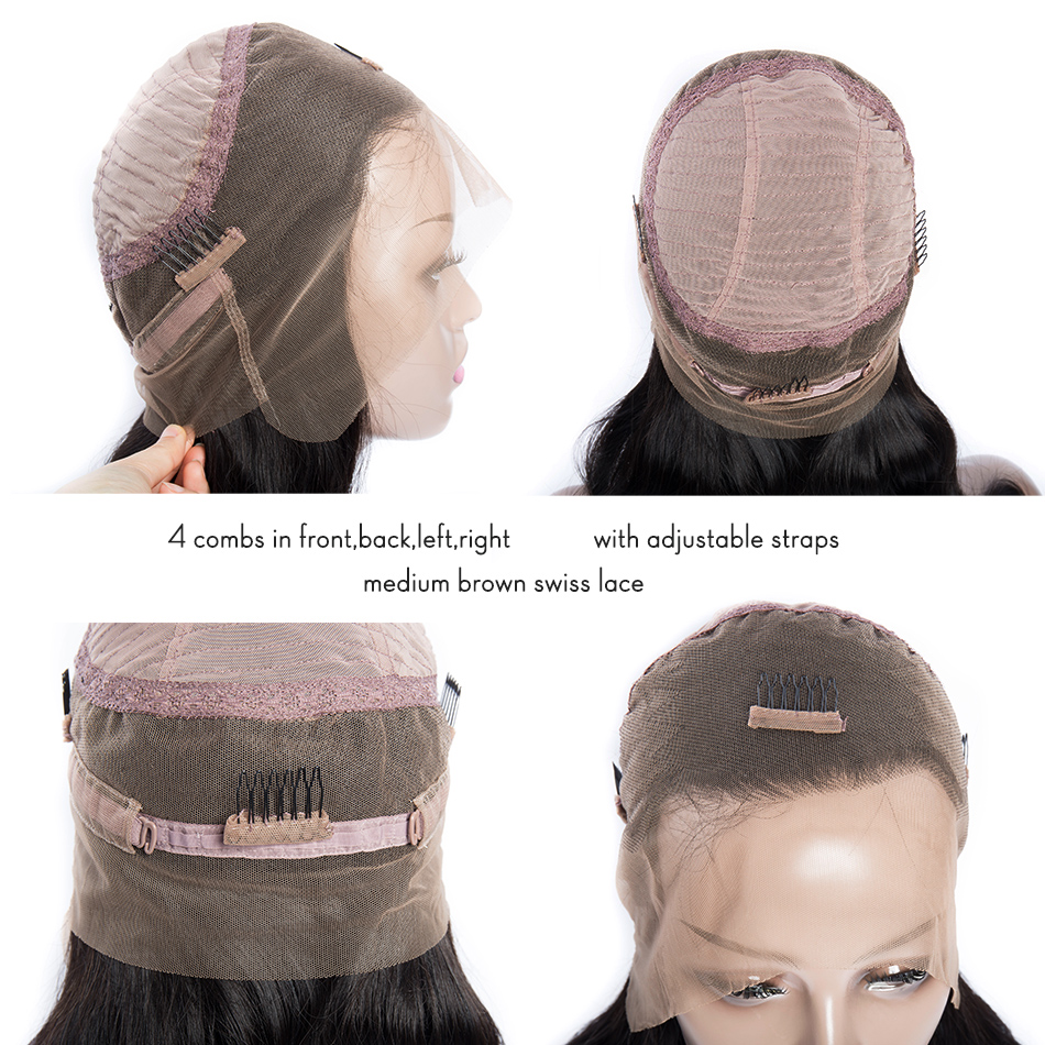 360 Lace Frontal Wig Body Wave Remy Wigs Ruiyu Human Hair Wigs With Baby Hair Brazilian Peruvian Full Lace Front Wig