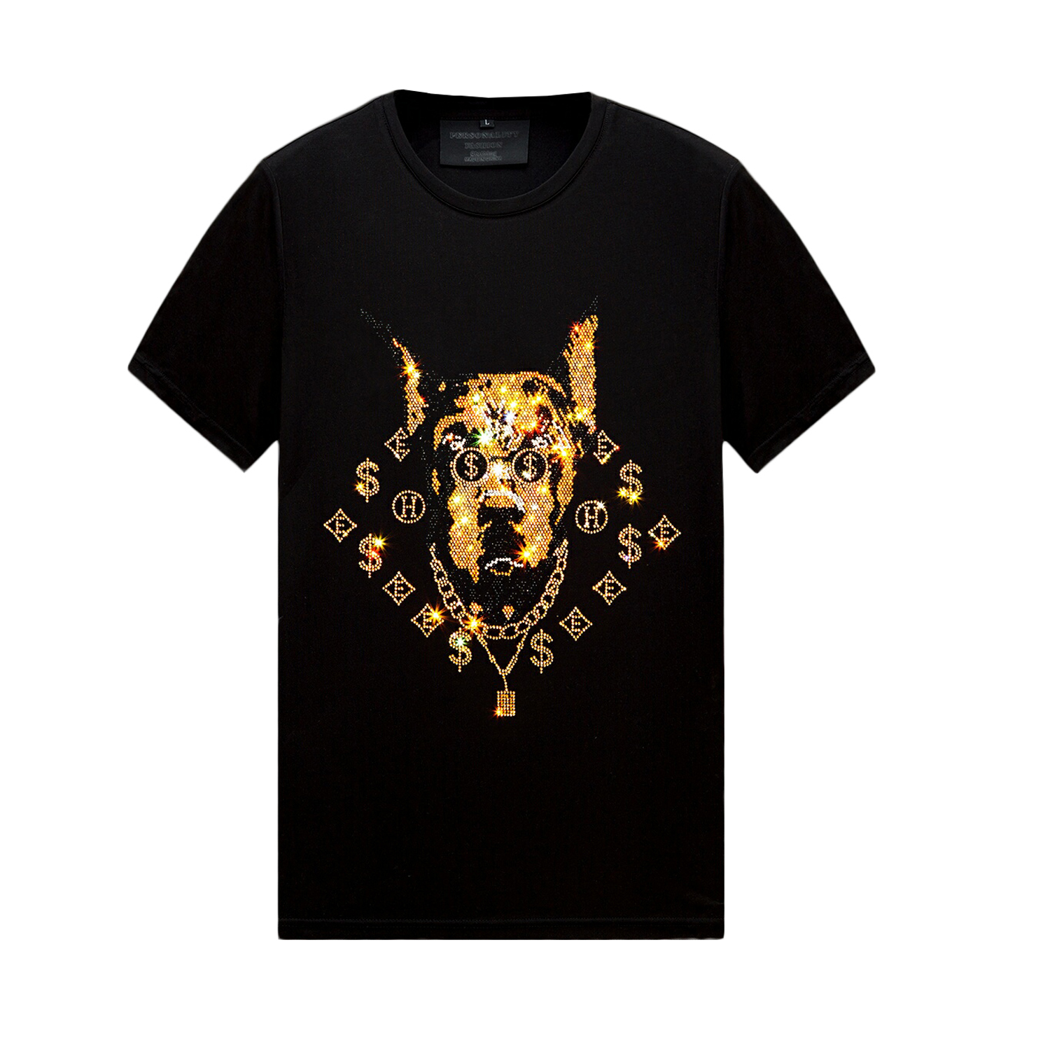 Multi-pattern Summer Rhinestone T-shirt for Men Crew Neck Short Sleeve Mercerized Cotton Short Sleeve Streetwear Slim Fit Tee Shirt, 214
Multi-pattern Summer Rhinestone T-shirt for Men Crew Neck Short Sleeve Mercerized Cotton Short Sleeve Streetwear Slim Fit Tee Shirt, 214