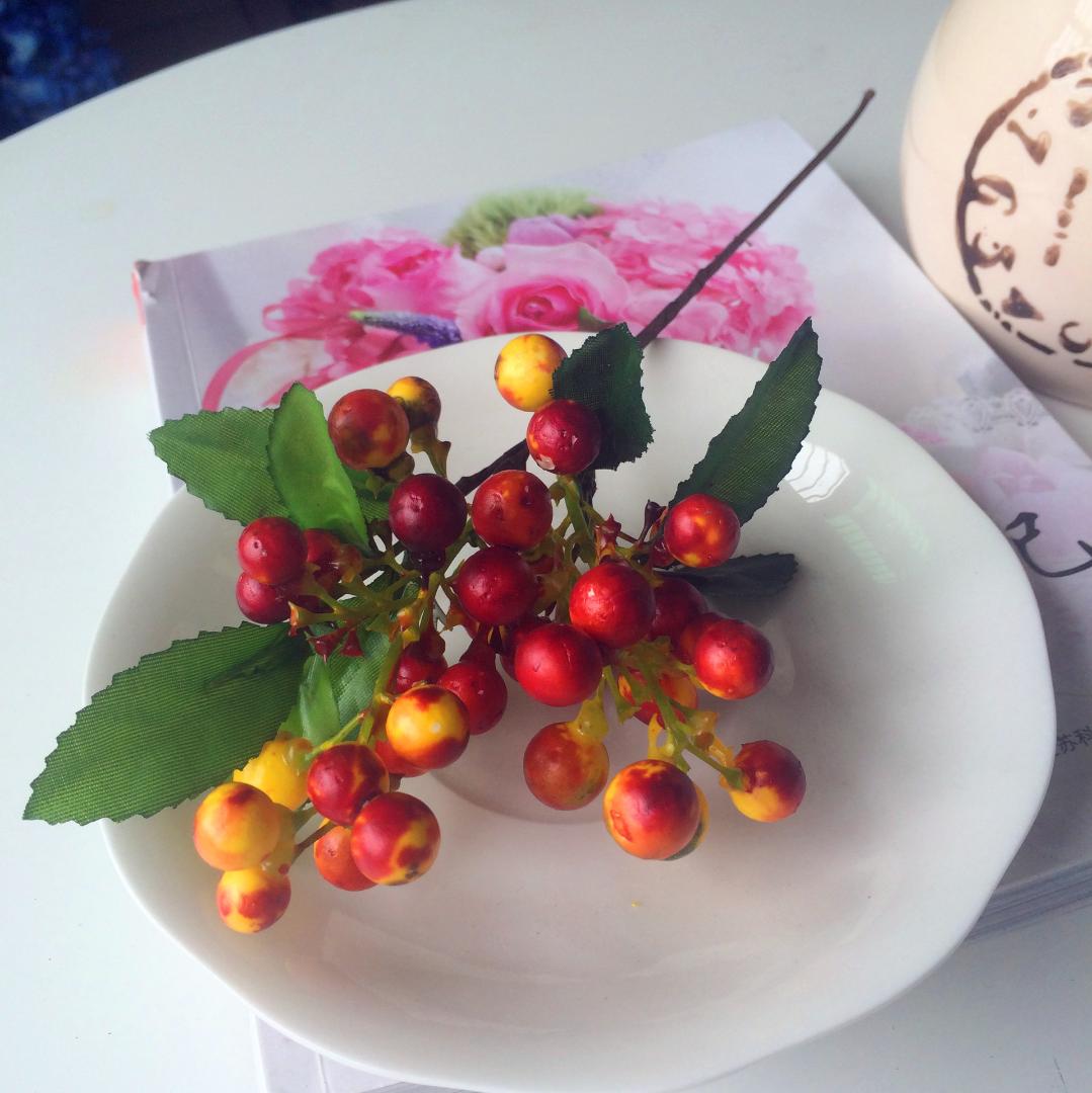Red fruit acacia beans fake floral simulation berry material foam fruit plastic artificial flower bouquet, Beige
Red fruit acacia beans fake floral simulation berry material foam fruit plastic artificial flower bouquet, Beige