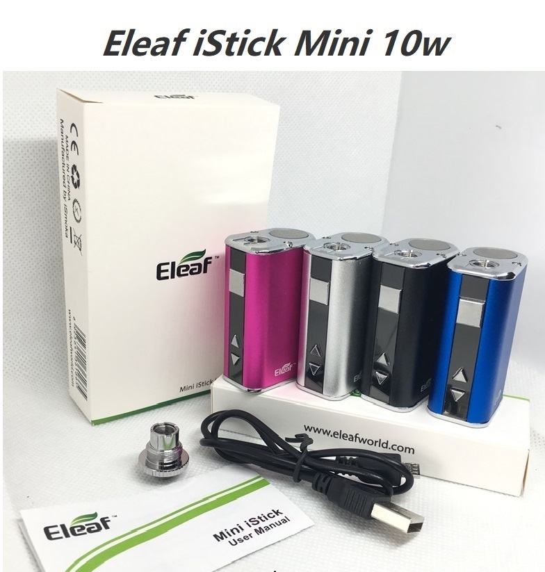 Eleaf istick Starter Kit Mini 10w Battery 1050mAh Variable Voltage Battery Vape Mods With USB Cable eGo Connector 510 Thread Vaporizer DHL
Eleaf istick Starter Kit Mini 10w Battery 1050mAh Variable Voltage Battery Vape Mods With USB Cable eGo Connector 510 Thread Vaporizer DHL