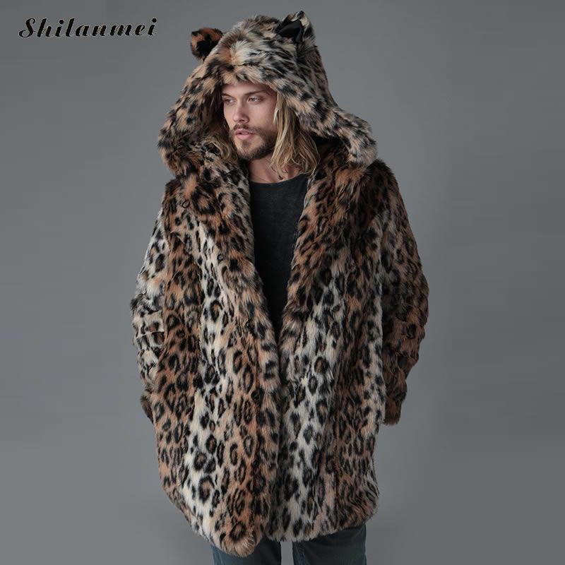 2019 Winter Male Leopard Fur Jacket Hooded Plus Size Faux Fur Jacket For Men 4xl Long Style Overcoat Warm Men Outerwear, As pic
2019 Winter Male Leopard Fur Jacket Hooded Plus Size Faux Fur Jacket For Men 4xl Long Style Overcoat Warm Men Outerwear, As pic
