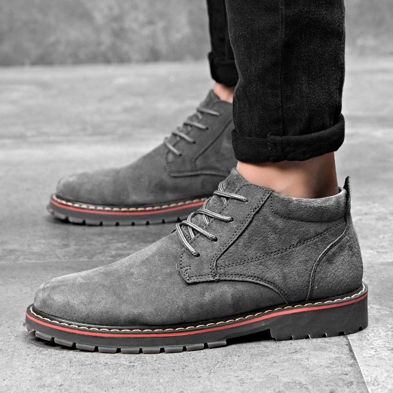 Retro Faux Suede Leather Men's Boots Men Business Casual Leather Shoes Autumn Winter Fashion Oxford Shoes for Men, Black
Retro Faux Suede Leather Men's Boots Men Business Casual Leather Shoes Autumn Winter Fashion Oxford Shoes for Men, Black