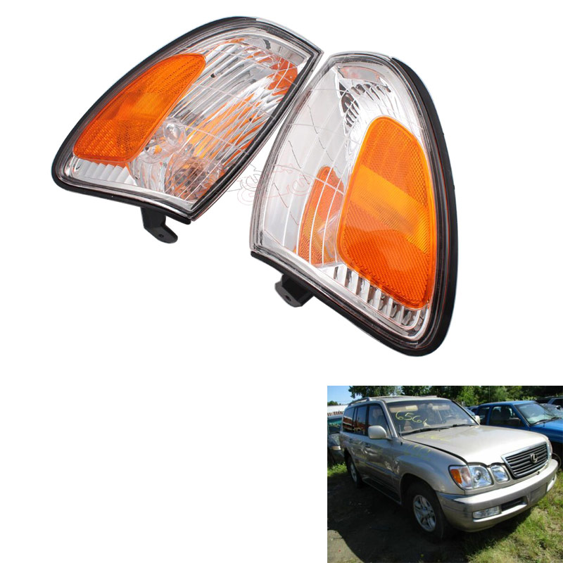 Car Front Left/Right Side DRL Without Bulbs Turn Signal Lights Indicator Corner Light Mark Light For LX470 1998-2007, As pic
Car Front Left/Right Side DRL Without Bulbs Turn Signal Lights Indicator Corner Light Mark Light For LX470 1998-2007, As pic