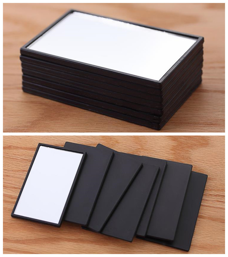Travel Makeup Mirror Pocket Portable Rectangular Mirror Makeup Compact Portable Pocket Mirror Espejo De Bolsillo Portatil Compacto