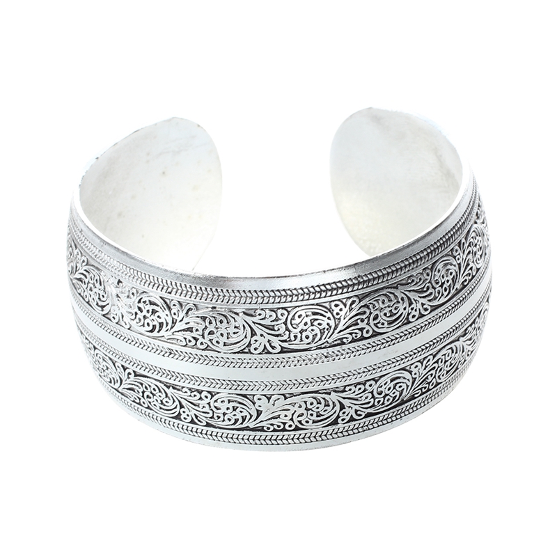 Tibet Silver Flower Bangle Bracelet 28Mm Jewelry
Tibet Silver Flower Bangle Bracelet 28Mm Jewelry