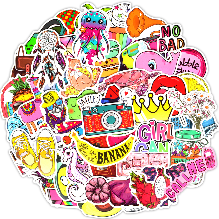 Waterproof Vinyl Aesthetic Vsco Girls Stickers Bomb Laptop Water Bottle Phone Scrapbooking Bike Car Decals Home Decor Party Favors for Kids
Waterproof Vinyl Aesthetic Vsco Girls Stickers Bomb Laptop Water Bottle Phone Scrapbooking Bike Car Decals Home Decor Party Favors for Kids