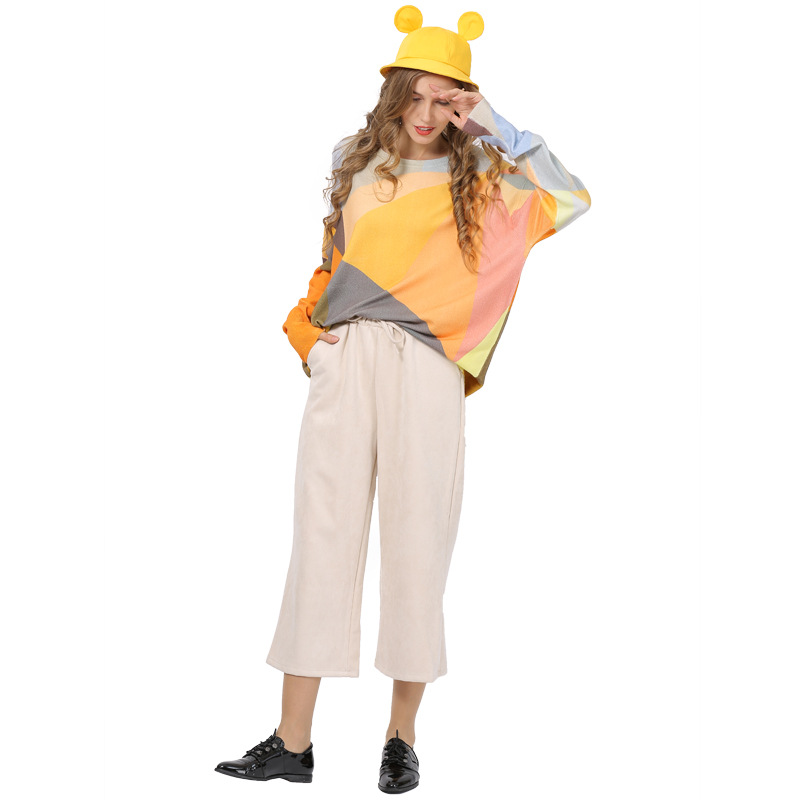New Fashion Joint Printed Sweater Women Large Size Long-sleeved Pullover Crew Neck Loose-Fit Sweater Knitted Oversized D6346, Yellow
New Fashion Joint Printed Sweater Women Large Size Long-sleeved Pullover Crew Neck Loose-Fit Sweater Knitted Oversized D6346, Yellow