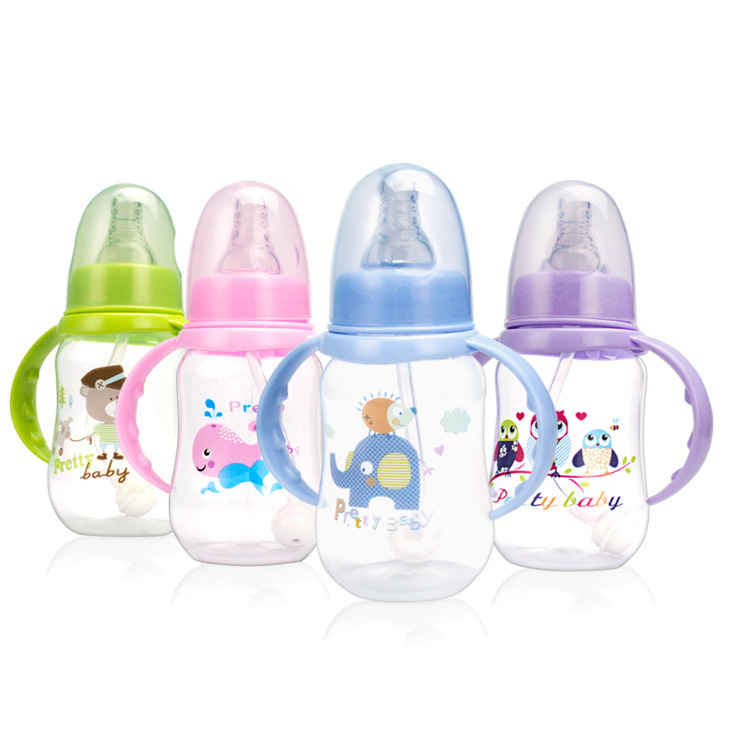 Automatic suction tube for newborn baby bottle 150 ml plastic baby bottle shatter proof tableware
Automatic suction tube for newborn baby bottle 150 ml plastic baby bottle shatter proof tableware
