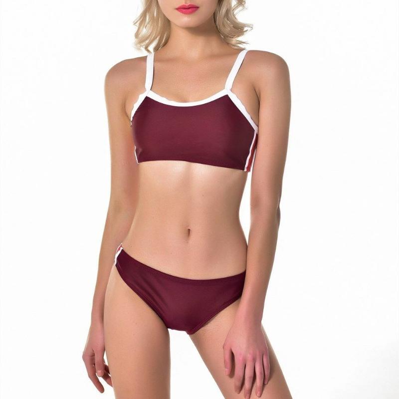 New thick bra push up two-piece suit Tankini women' swimwear fashion solid color sexy thong swimsuit beachwear
New thick bra push up two-piece suit Tankini women' swimwear fashion solid color sexy thong swimsuit beachwear