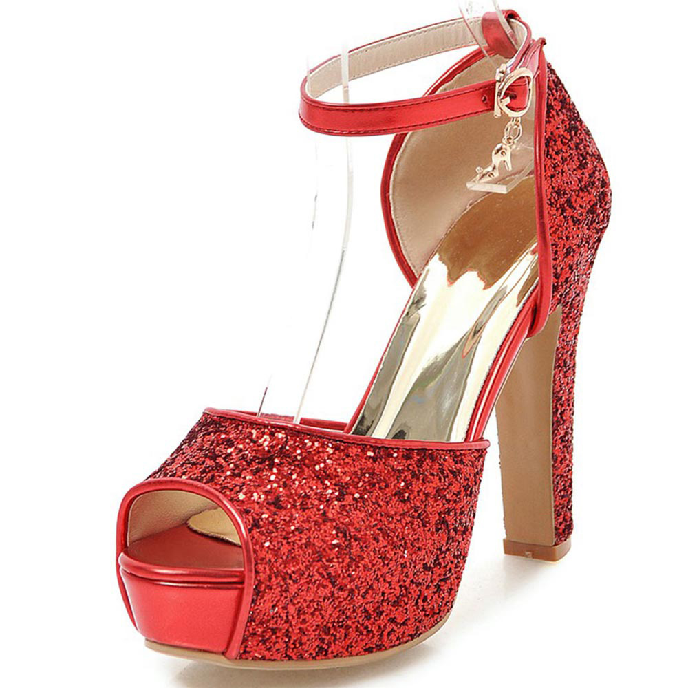Women New Summer Sandals Sexy Bride Wedding Party Shoes Peep Toe Thick Heel Platform Red Gold Sandals Shoes Woman, Black
Women New Summer Sandals Sexy Bride Wedding Party Shoes Peep Toe Thick Heel Platform Red Gold Sandals Shoes Woman, Black