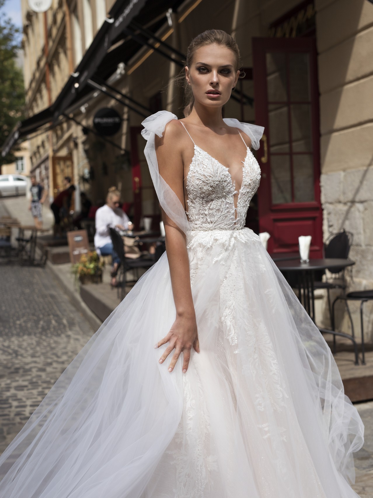 2019 Riki Dalal Wedding Dresses Spaghetti Straps Lace Applique Pearls A Line Bridal Gowns Custom Made Beach Wedding Dress Plus Size