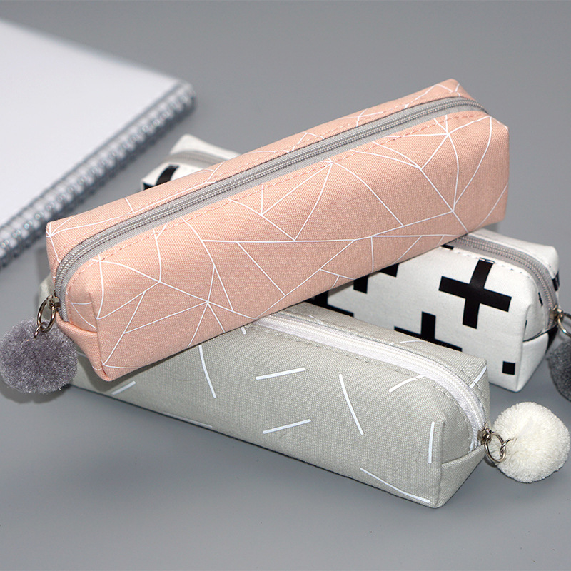 Pencil Cases Concise Solid Color Fur Ball School Office Pen box for Girl Stationery Canvas Pencil Bag Pencilcase estojo escola
Pencil Cases Concise Solid Color Fur Ball School Office Pen box for Girl Stationery Canvas Pencil Bag Pencilcase estojo escola