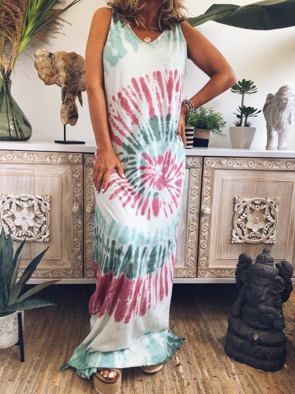 Beachwear Women Dress Summer Maxi Dress Sleeveless Casual Outfit 2020 New Simple Loose Color Print V-Neck Ladies Long Dresses
Beachwear Women Dress Summer Maxi Dress Sleeveless Casual Outfit 2020 New Simple Loose Color Print V-Neck Ladies Long Dresses