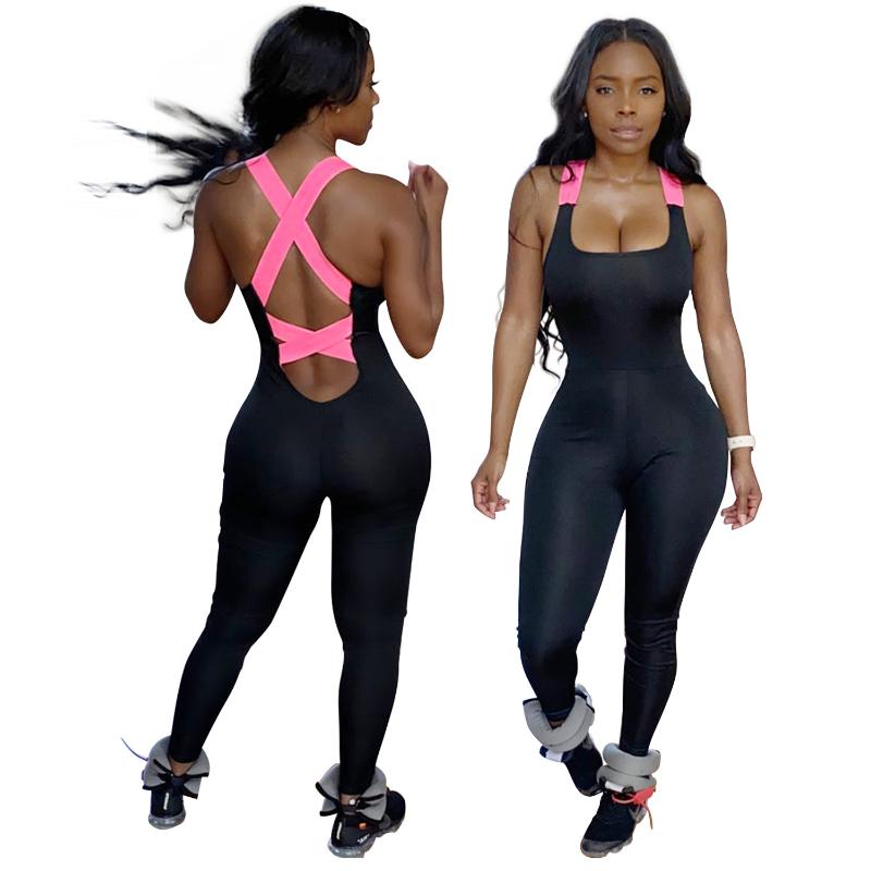Echoine Lace Up Sexy Bodycon Jogging Jumpsuit Outfit Women Sleeveless Bodysuit Cross Strap Backless Pencil Pant Sports Jumpsuit, Pink overalls
Echoine Lace Up Sexy Bodycon Jogging Jumpsuit Outfit Women Sleeveless Bodysuit Cross Strap Backless Pencil Pant Sports Jumpsuit, Pink overalls