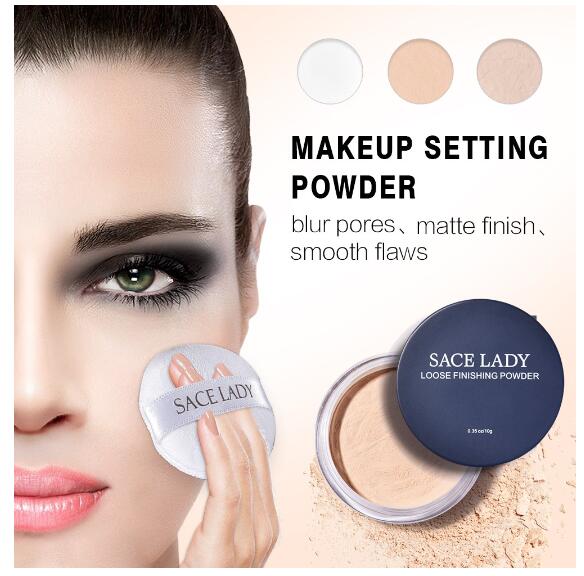 SACE LADY 3 Colors Face Loose Powder Matte Finish Transparent Setting Powder 10g, Color
SACE LADY 3 Colors Face Loose Powder Matte Finish Transparent Setting Powder 10g, Color
