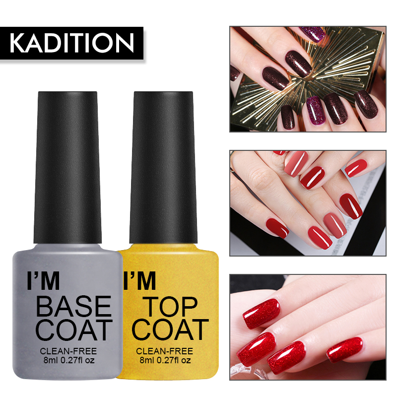 KADITION Gel Varnish Top Gel Base Coat Nail Polish Set Transparent Soaking Base + Top Coat Long-lasting LED UV Nail Polish, Fs001
KADITION Gel Varnish Top Gel Base Coat Nail Polish Set Transparent Soaking Base + Top Coat Long-lasting LED UV Nail Polish, Fs001