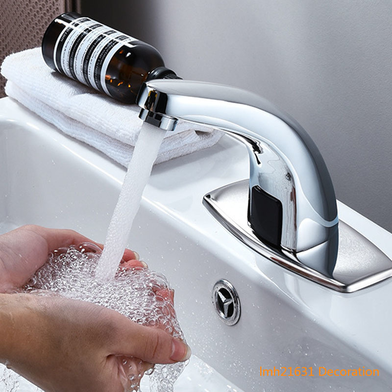 Copper Infrared Water Tap Automatic Sensor Touchless Intelligent Basin Bathroom Sink Faucet Bathroom Induction Faucet Single Hot and Cold
Copper Infrared Water Tap Automatic Sensor Touchless Intelligent Basin Bathroom Sink Faucet Bathroom Induction Faucet Single Hot and Cold