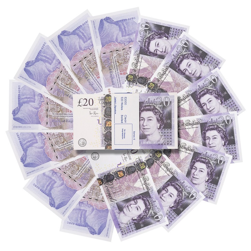 Wholesale Prop Pretend UK Money Paper copy banknote prop money 100pcs/pack