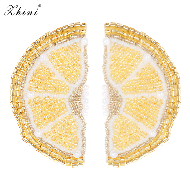 ZHINI Cute Yellow Lemon Stud Earrings for Women Jewelry Vacation Beach Handmade Bead Fruit Crystal Pearl Earrings Christmas Gift
ZHINI Cute Yellow Lemon Stud Earrings for Women Jewelry Vacation Beach Handmade Bead Fruit Crystal Pearl Earrings Christmas Gift