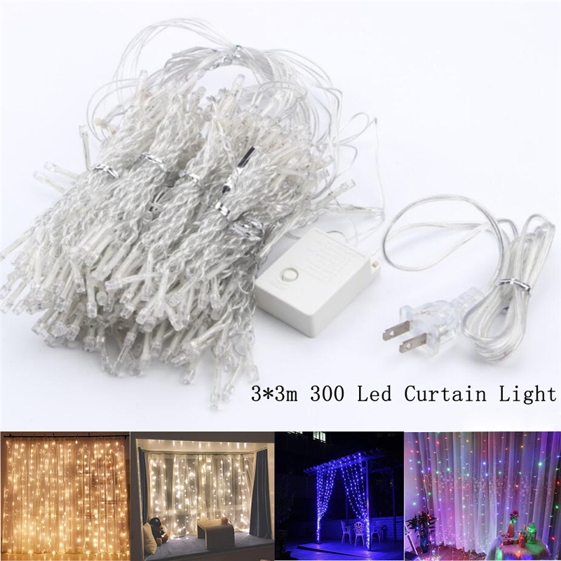 LED Curtain Icicle Lights, Window Curtain String Light LED holiday lights string 3*3m 300leds For Wedding Decoration Party
LED Curtain Icicle Lights, Window Curtain String Light LED holiday lights string 3*3m 300leds For Wedding Decoration Party