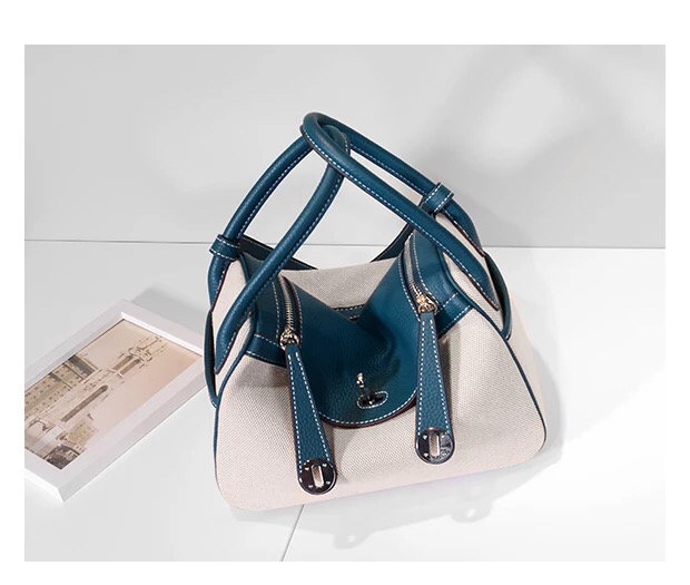 Fashion Bags 26CM 30cm Genuine leather bags Two-tone Fashion Women Handbag 2019 Shoulder bags women Lady Factory wholesale