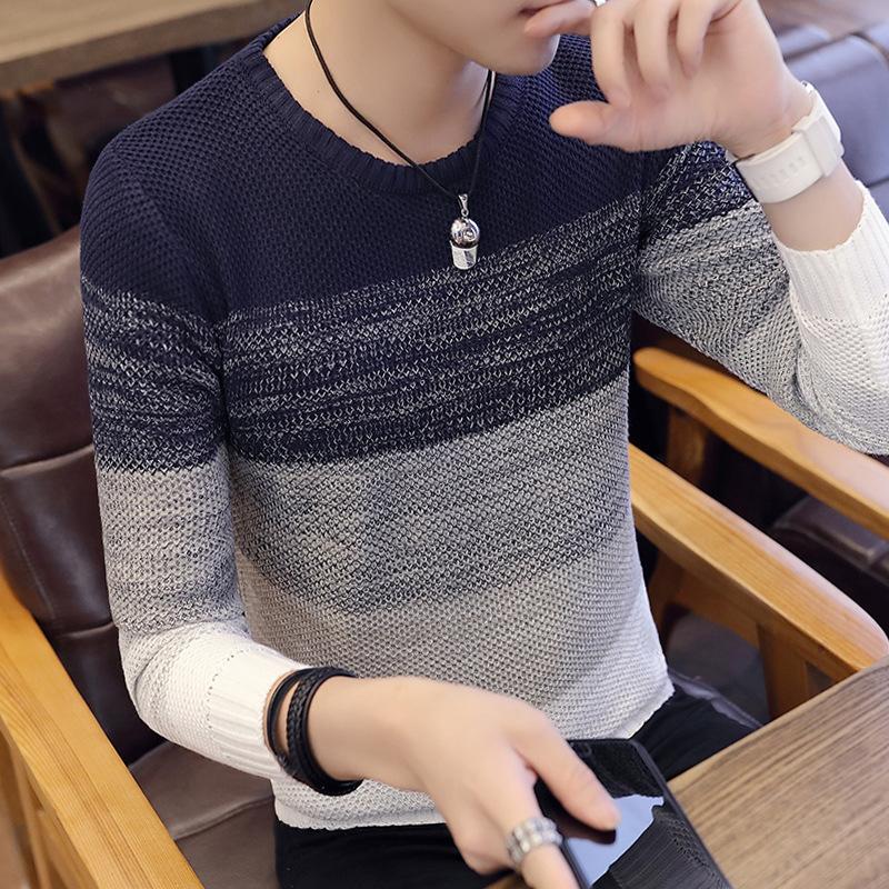 Men Casual Sweater Autumn Winter Warm Sweaters Clothes Men's stitching pattern O-neck Long sleeve pullovers Sweaters, Blue
Men Casual Sweater Autumn Winter Warm Sweaters Clothes Men's stitching pattern O-neck Long sleeve pullovers Sweaters, Blue