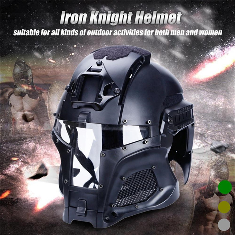 Hunting Helmet Outdoor Helmet Paintball CF Game Face Mask Tactical Protective Full Face, Green
Hunting Helmet Outdoor Helmet Paintball CF Game Face Mask Tactical Protective Full Face, Green