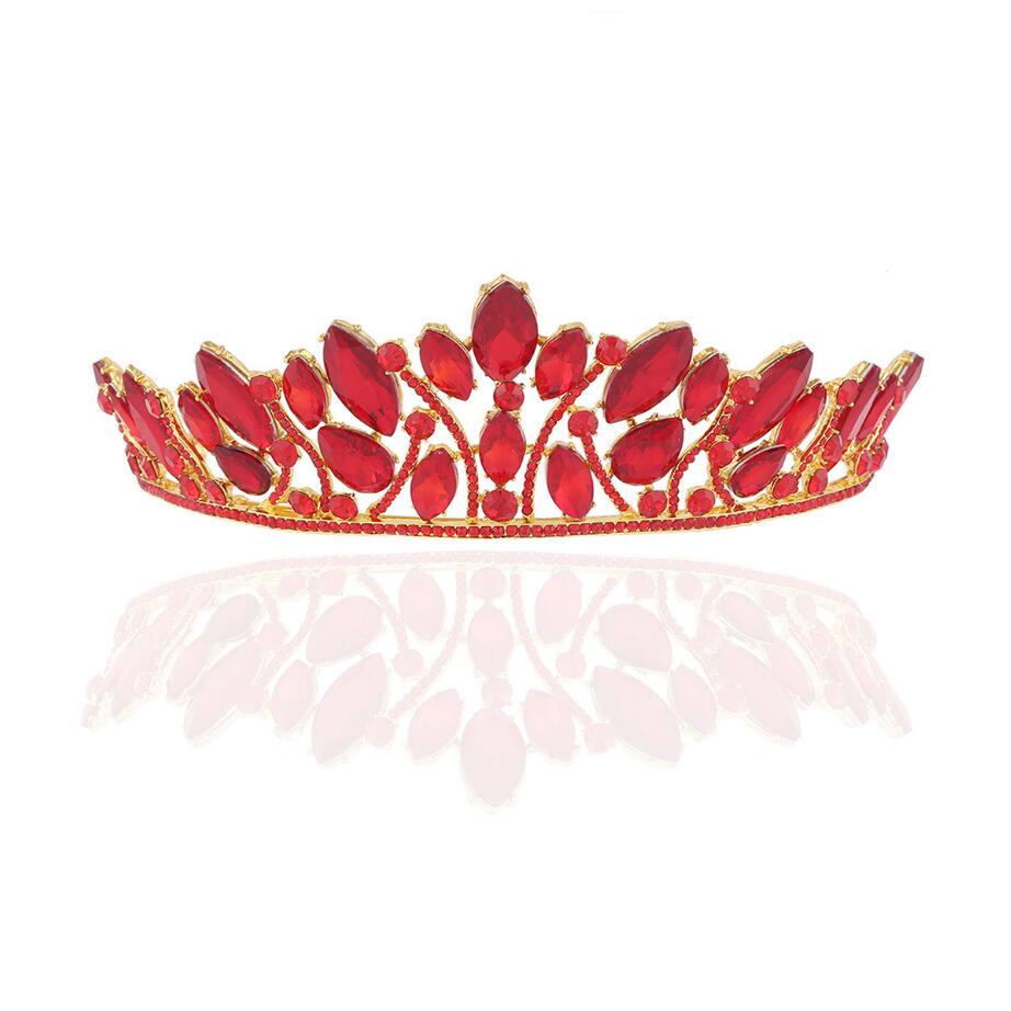 Handmade Elegance Crystal Hair Crown Tiara Red Princess Rhinestone Hair Ornaments Hairband Prom Bride Wedding Accessories
Handmade Elegance Crystal Hair Crown Tiara Red Princess Rhinestone Hair Ornaments Hairband Prom Bride Wedding Accessories
