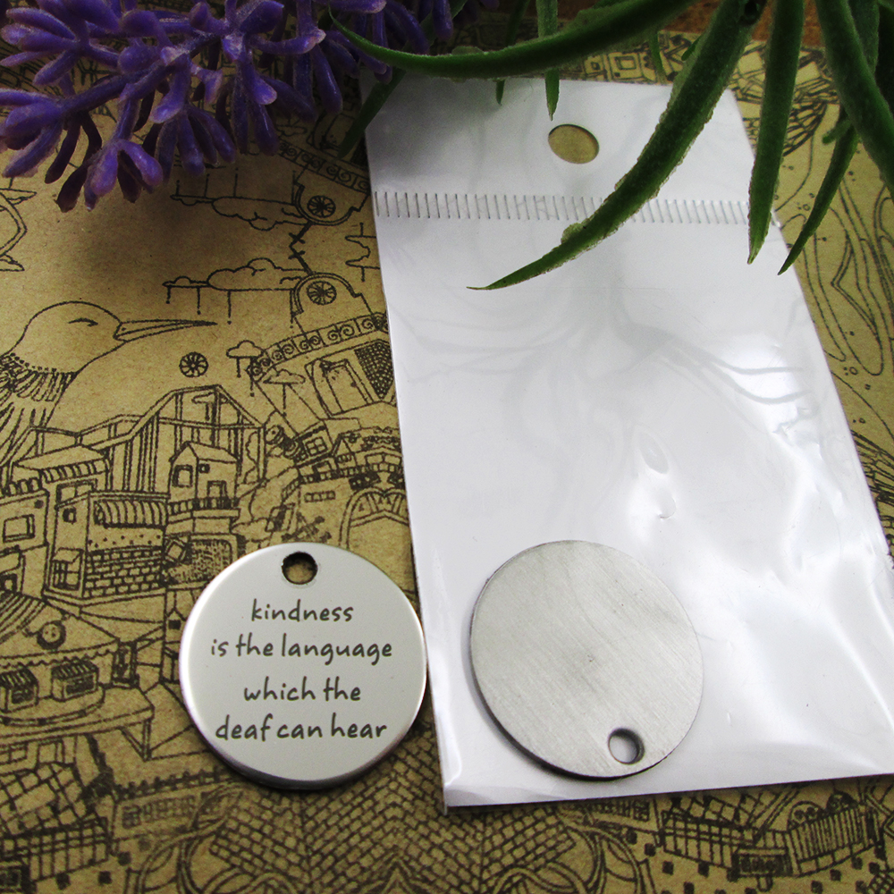 40pcs--"kindness is the language"stainless steel charms more style for choosing DIY Charms pendants for necklace
40pcs--"kindness is the language"stainless steel charms more style for choosing DIY Charms pendants for necklace