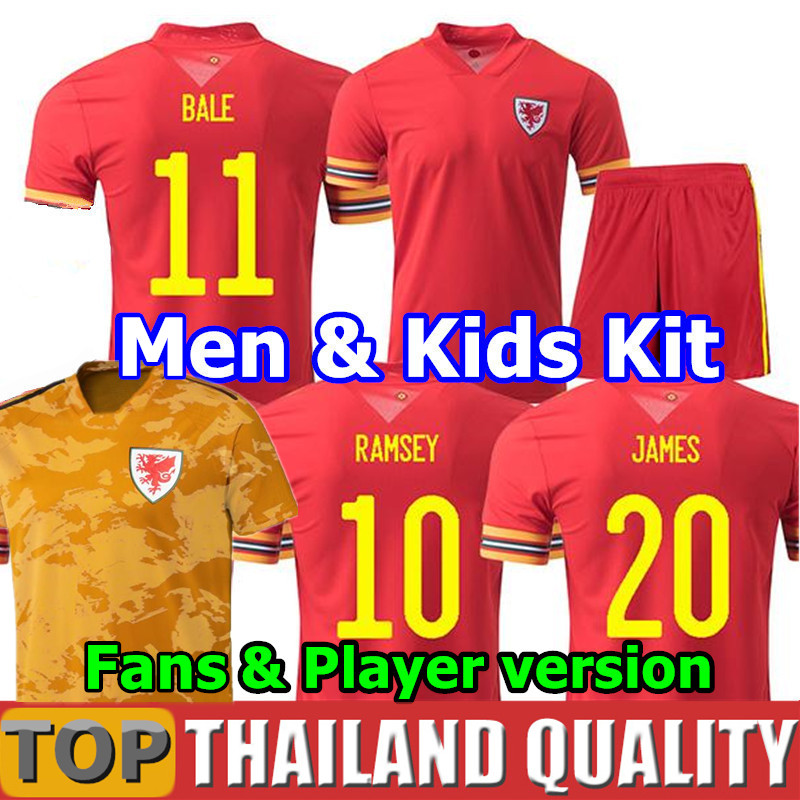 2021 Wales soccer jerseys BALE JAMES RAMSEY National Team 20 21 Cymru HOME away maillot de football shirt Men kids kit uniforms от DHgate WW